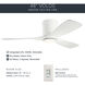 Volos 48 inch Matte White Ceiling Fan