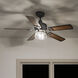 Lyndon 52 inch Distressed Black with Dark Walnut Blades Ceiling Fan