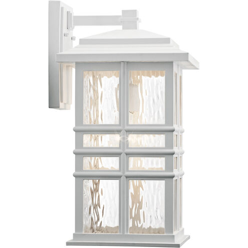 Beacon Square 1 Light 18 inch White Outdoor Wall, Large