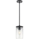 Crosby 1 Light 6 inch Black Mini Pendant Ceiling Light