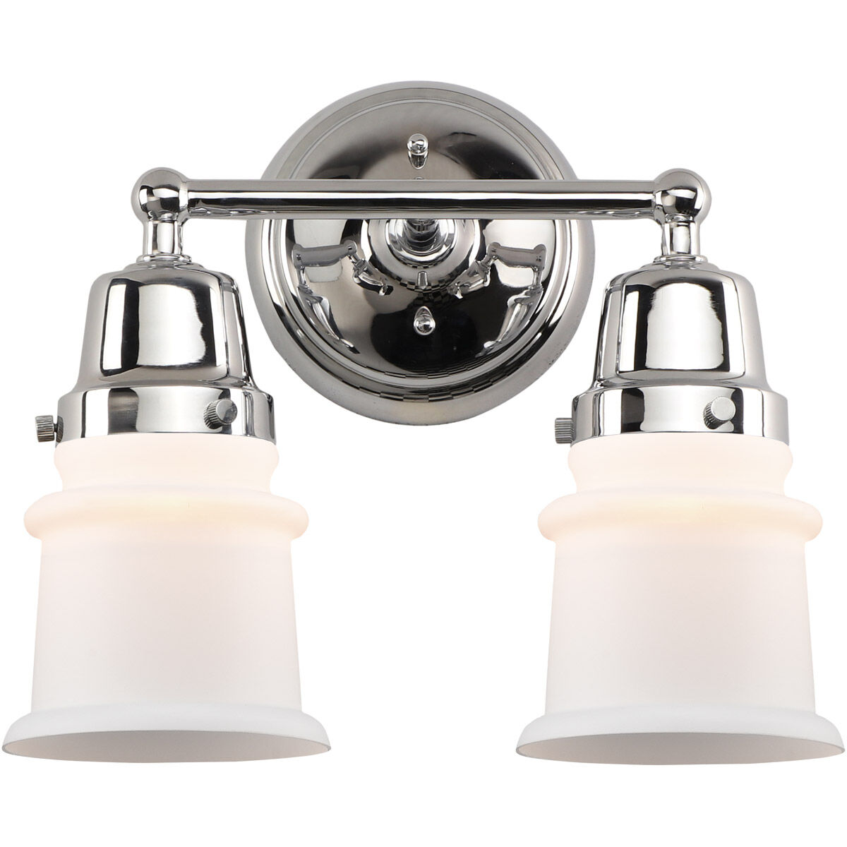 Aditi Small Canton LED 13 inch Polished Chrome Bath Vanity Light Wall Light, Aditi