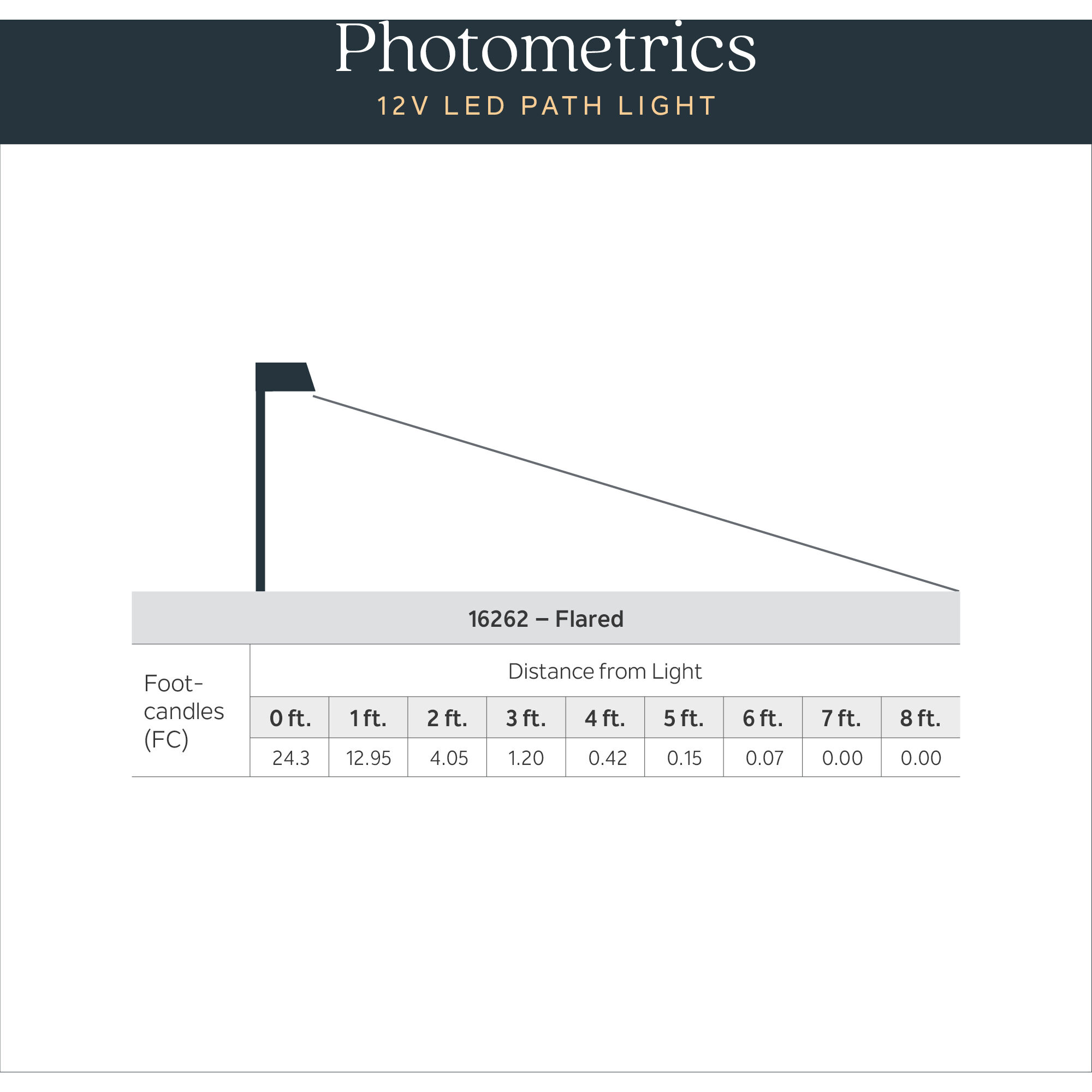 Independence 12 AC/DC 2.75 watt Textured Black Flared Top Path Light in 2700K