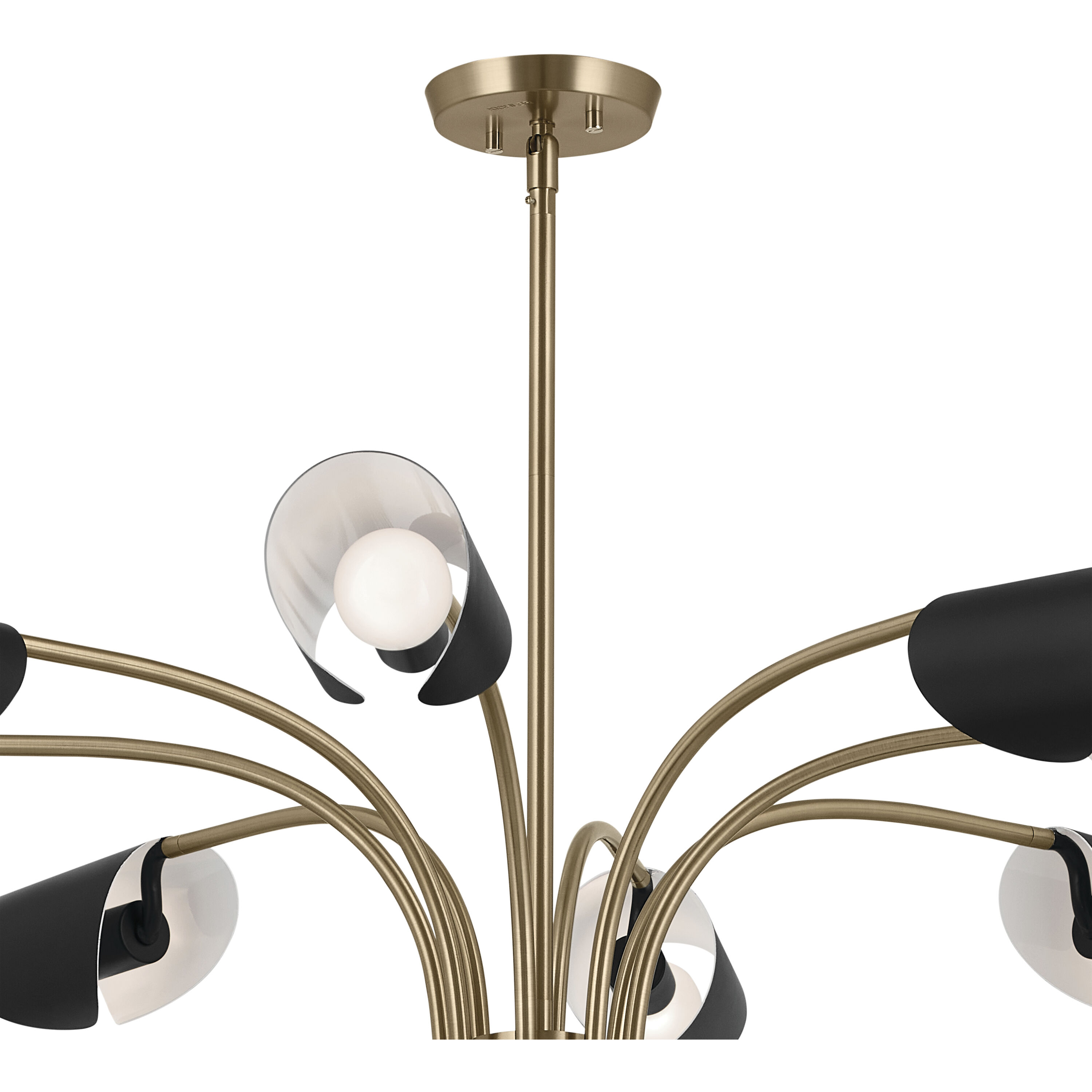 【送料込】 Kichler 52561CPZBK Bronze Champagne inch 46.25 LED Arcus 模型製作用品