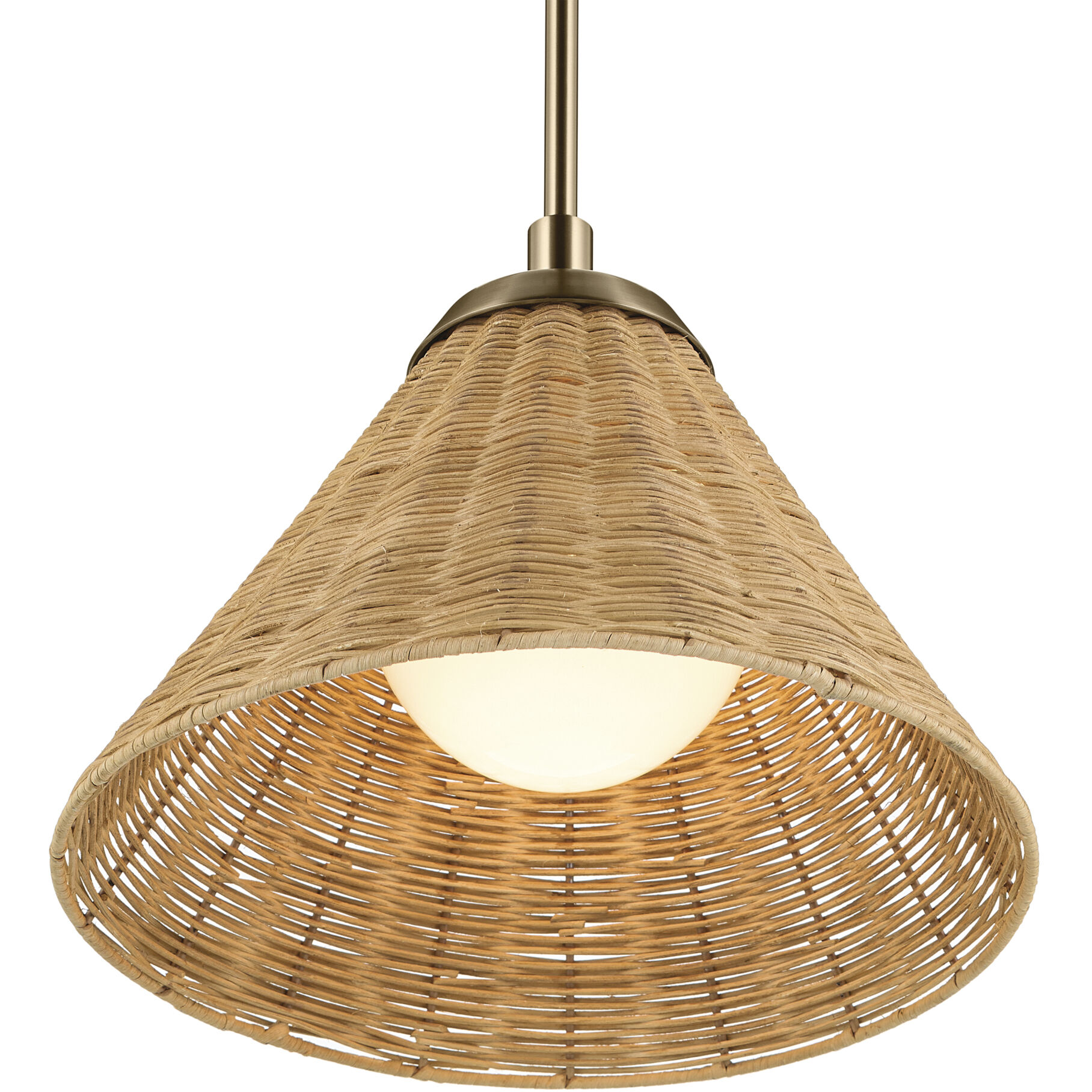 Bekah 1 Light Champagne Bronze Pendant Ceiling Light, Convertible