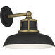 Fielding 1 Light 10.75 inch Natural Brass Outdoor Wall Light