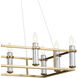Rosalind 12 Light 17 inch Brushed Natural Brass Chandelier Ceiling Light