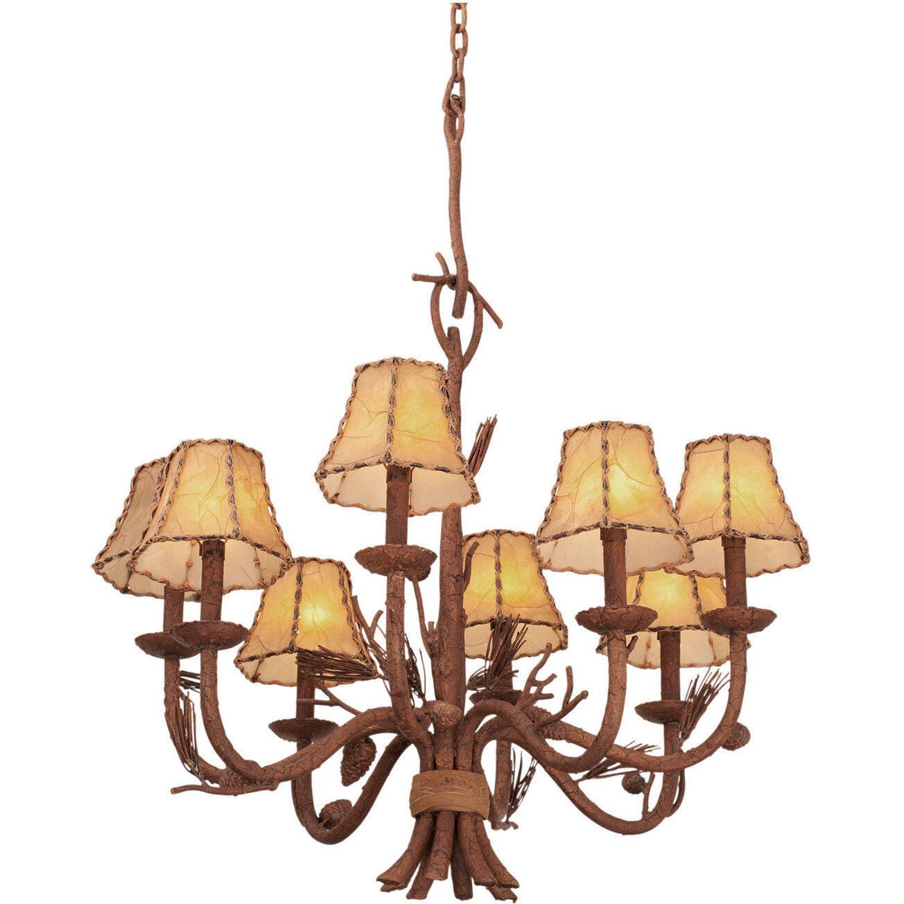 Ponderosa 8 Light 26 inch Ponderosa Chandelier Ceiling Light