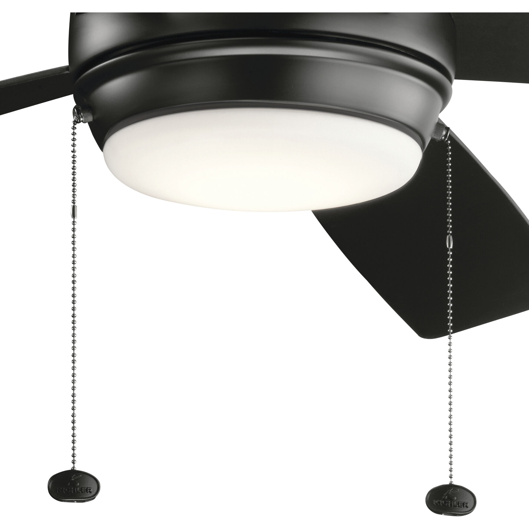 Starkk 60 inch Satin Black with Silver Blades Ceiling Fan