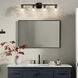 Marant 4 Light 33.25 inch Black Vanity Light Wall Light