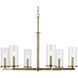 Crosby 6 Light Natural Brass Chandelier Ceiling Light