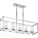 Crosby 5 Light 10 inch Chrome Chandelier Linear (Single) Ceiling Light, Single