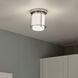 Brit LED 7.25 inch Polished Nickel Flush Mount Ceiling Light