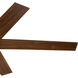 Brahm 56 inch Natural Brass with Walnut Blades Ceiling Fan