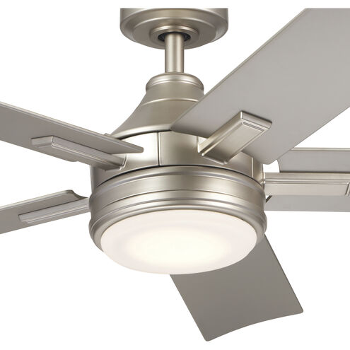 Tide 52 inch Brushed Nickel with Silver Blades Ceiling Fan