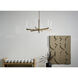 Sycara LED Champagne Bronze Chandelier Ceiling Light, 1 Tier Medium