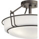 Alkire 3 Light 17 inch Olde Bronze Semi Flush Light Ceiling Light