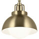 Niva LED 8 inch Champagne Bronze Semi Flush Mount Ceiling Light