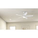 Maeve 52 inch Matte White Ceiling Fan
