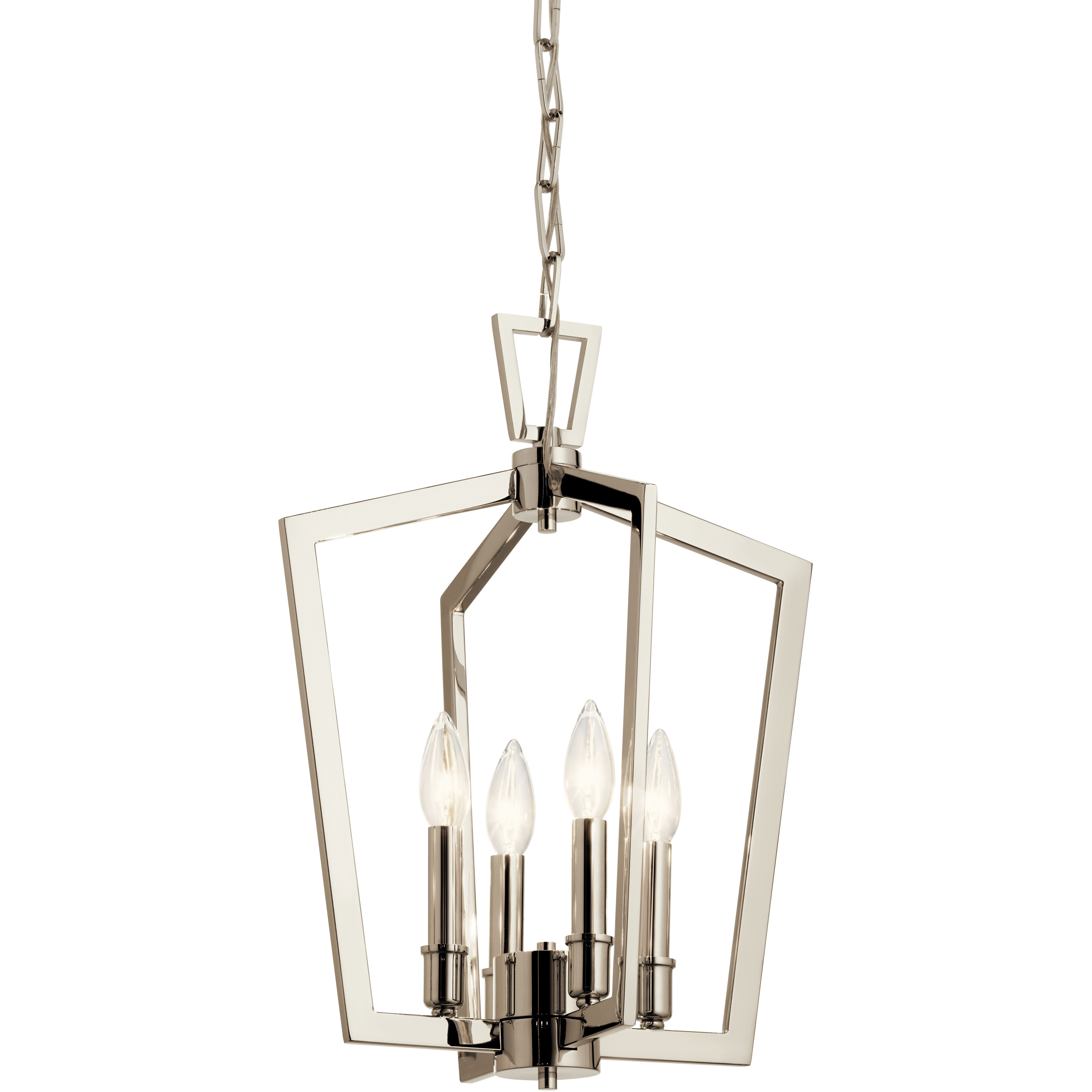 Abbotswell 4 Light 14 inch Polished Nickel Pendant Ceiling Light