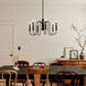 Homestead Karthe 6 Light 29 inch Black Chandelier Ceiling Light, Karthe