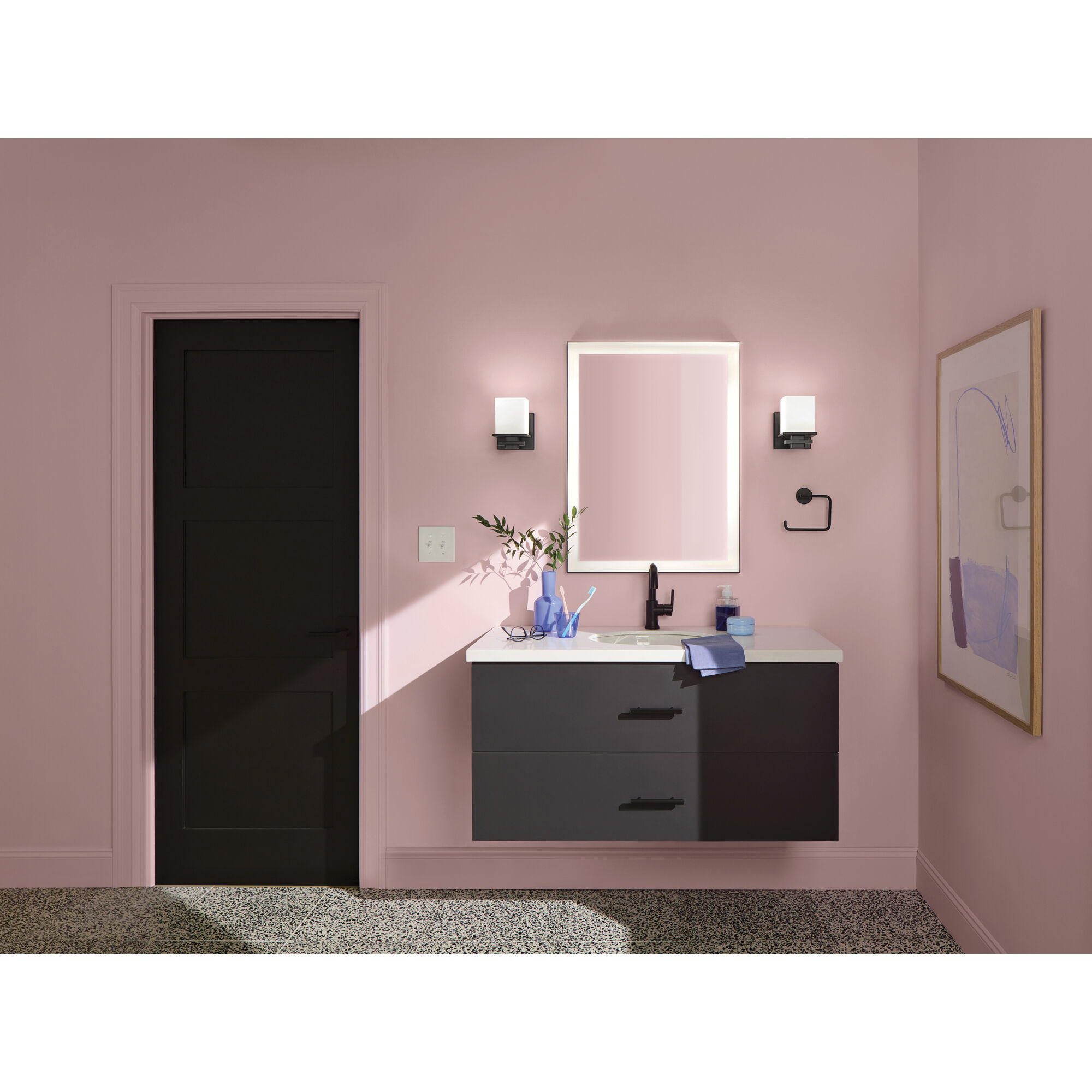 Tully 1 Light 5 inch Black Wall Sconce Wall Light