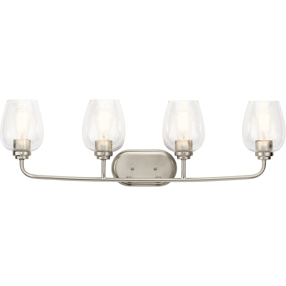 Valserrano 4 Light 34 inch Brushed Nickel Wall Mt Bath 4 Arm Wall Light
