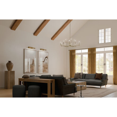 Malene 14 Light Champagne Bronze Chandelier Ceiling Light, 2 Tier Large