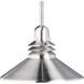 Grenoble 1 Light 11 inch Brushed Nickel Mini Pendant Ceiling Light