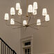 Pallas 12 Light 42.75 inch Brushed Natural Brass Chandelier Ceiling Light
