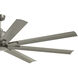 Breda 75 inch Brushed Nickel Ceiling Fan