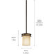 Hendrik 1 Light 5.25 inch Olde Bronze Mini Pendant Ceiling Light