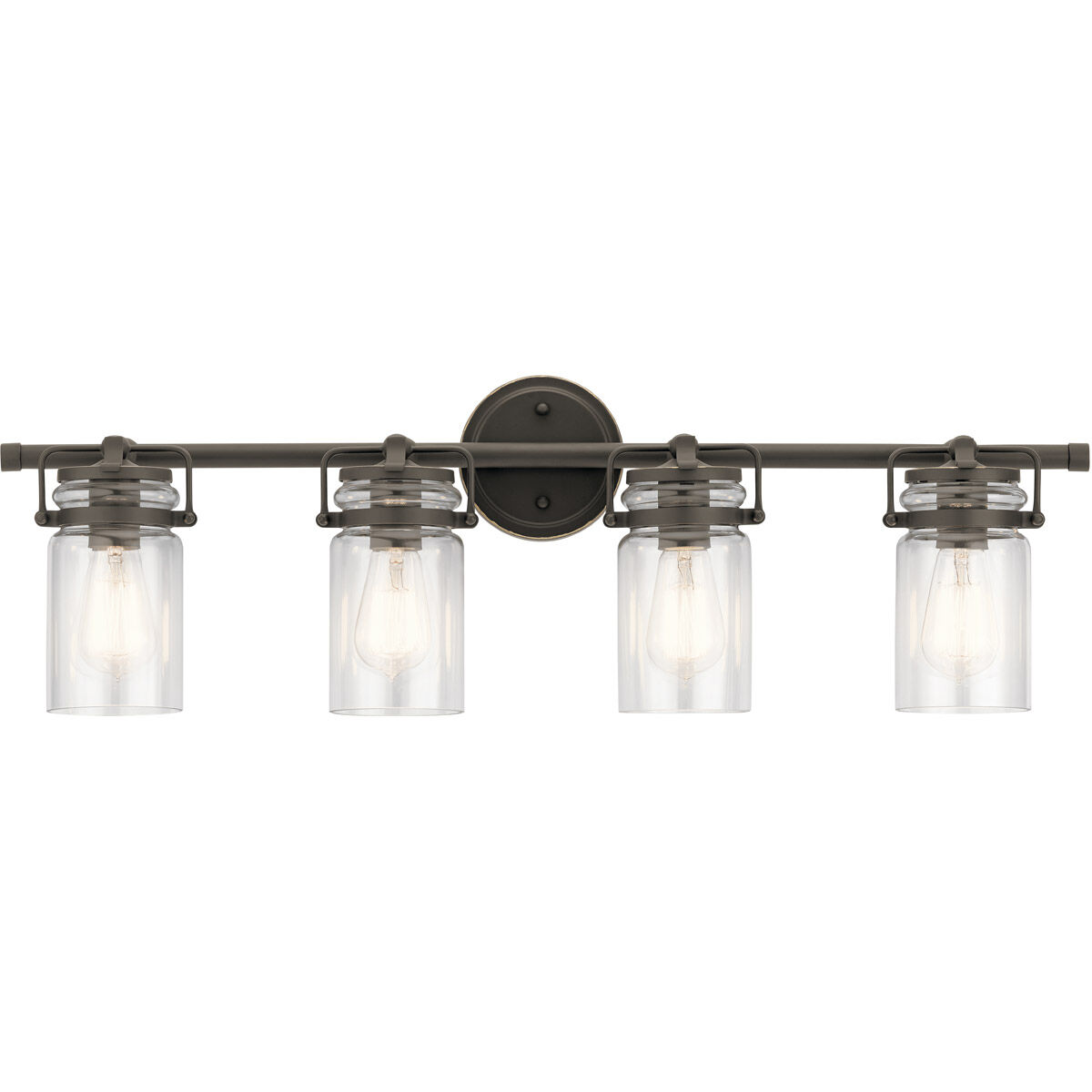 Brinley 4 Light 32 inch Olde Bronze Wall Mt Bath 4 Arm Wall Light