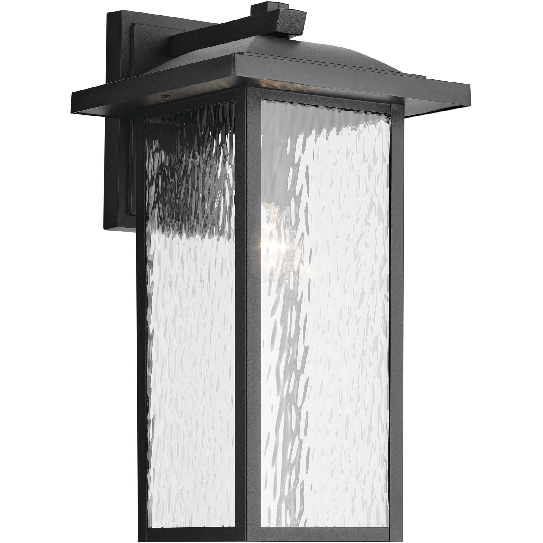 Capanna 1 Light 20 inch Textured Black Outdoor Wall Light