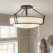 Alkire 3 Light 17 inch Olde Bronze Semi Flush Light Ceiling Light