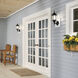 Chesapeake 1 Light 17 inch Black Outdoor Wall in Clear Beveled Glass, Medium