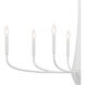 Deela LED 18.5 inch White Oval Chandelier Ceiling Light