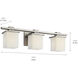 Tully 3 Light 24 inch Antique Pewter Wall Mt Bath 3 Arm Wall Light