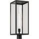 Branner 1 Light 25.5 inch Black Textured Outdoor Post Lantern