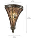 Marchesa 1 Light 13 inch Terrene Bronze Wall Sconce Wall Light