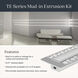 TE Series Silver 96 inch Extrusion Kit, Mud-In