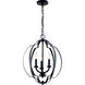 Voleta 3 Light 17 inch Black Pendant Ceiling Light