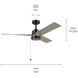 Spyn Lite 52 inch Satin Black Ceiling Fan
