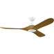 Mylo 60 inch Matte White with White Maple Blades Ceiling Fan