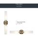 Truby 2 Light 20.75 inch Champagne Bronze Bath Vanity Light Wall Light