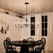 Homestead Freesia 8 Light 20 inch Textured Black Chandelier Ceiling Light, Freesia