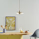 Silvarious 3 Light Champagne Bronze Chandelier/Semi Flush Ceiling Light