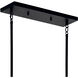Madden 6 Light 17.75 inch Black Chandelier Linear Ceiling Light, Double