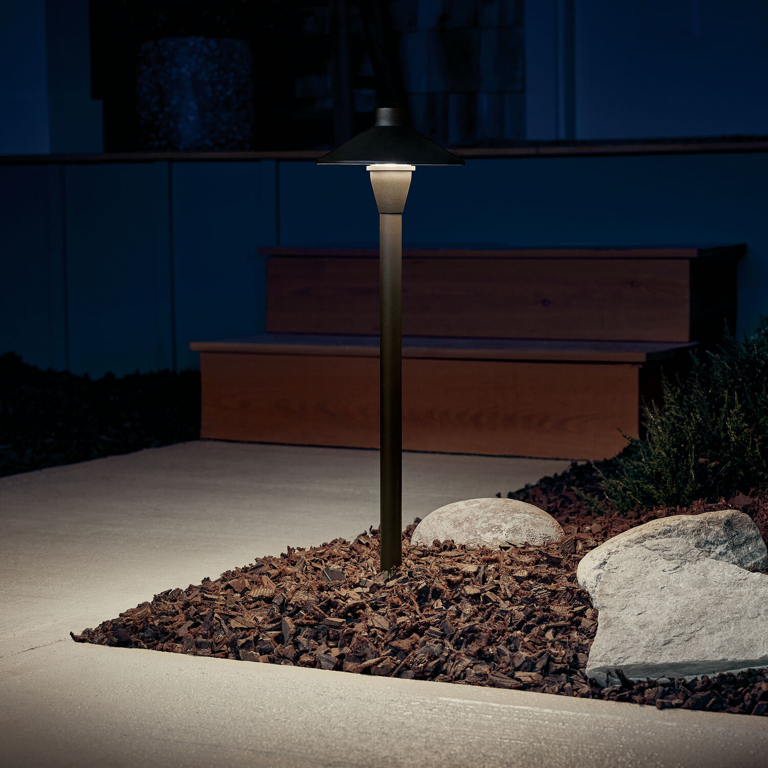 Kichler 15478AZT Independence 12 20.00 watt Textured Architectural Bronze Landscape 12V Path Spread