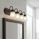 Independence 4 Light 30 inch Tannery Bronze Wall Mt Bath 4 Arm Wall Light