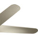 Daya 54 inch Brushed Nickel with Silver Blades Ceiling Fan